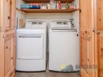 Washer and dryer for guest use. Detergents provided.